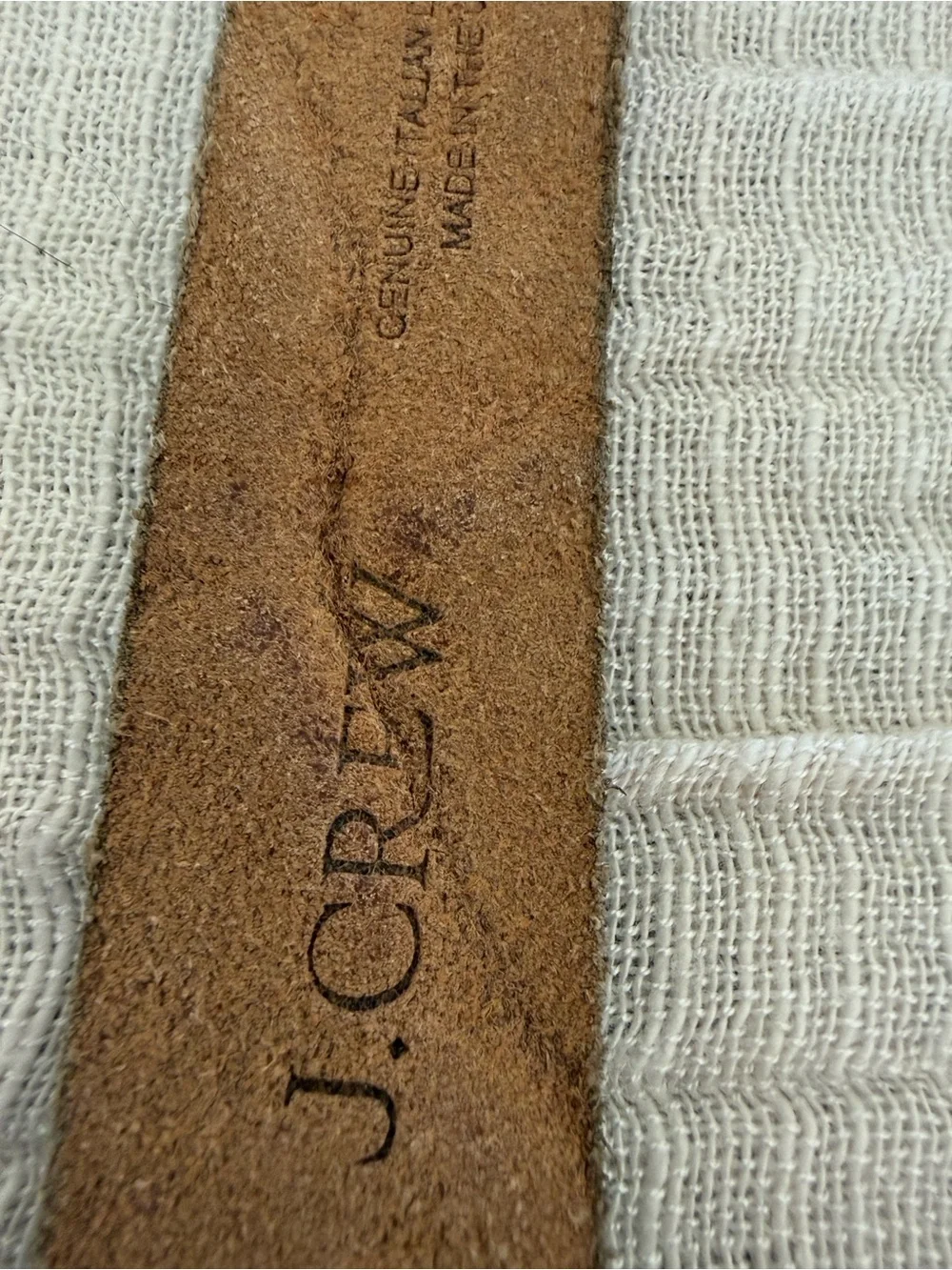 🤎 Rustic J.Crew Genuine Italian  Leather Belt - Size S 🕰️